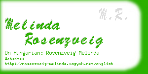 melinda rosenzveig business card